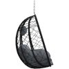 Hängande Ägg Stol Basket utan Stöd Antracit Poly Rattan vidaXL Large – miniatyr 6