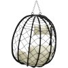 Hängande Äggstol Korg utan Ställning Grädde Vit Poly Rattan vidaXL En storlek – miniatyr 7