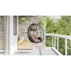 Hängande Äggstol Korg utan Stativ Kaffefärg Poly Rattan vidaXL Medium – miniatyr 3