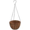 Hängande blomkrukor 4 st kokosfiber svart stål vidaXL ⌀35 x 52 cm – miniatyr 4