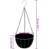 Hängande blomkrukor 4 st kokosfiber svart stål vidaXL ⌀35 x 52 cm – miniatyr 6