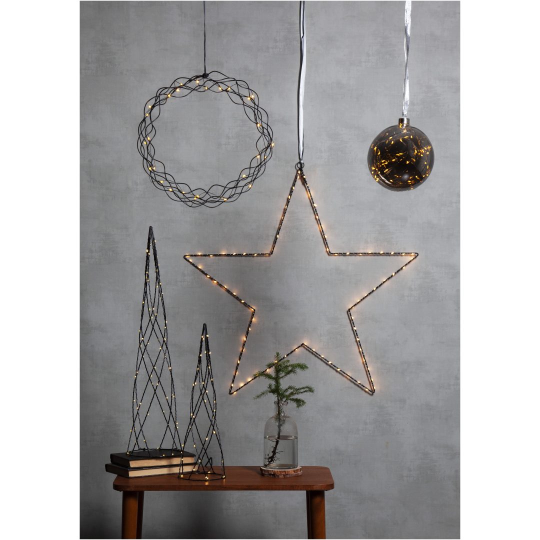 Hängande dekoration Curly Svart Star Trading 30 cm – bild 7