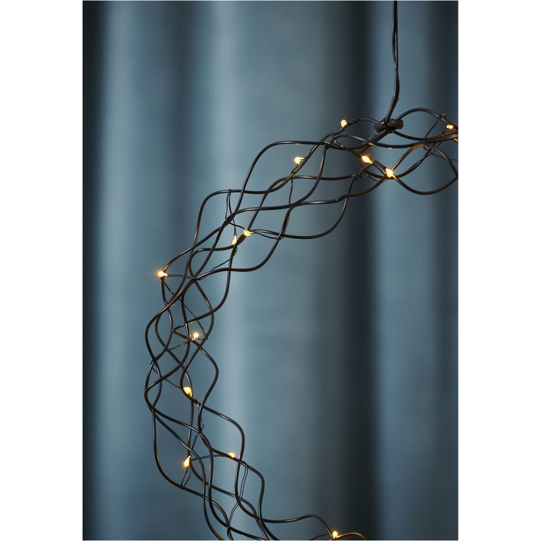 Hängande dekoration Curly Svart Star Trading 30 cm – bild 3