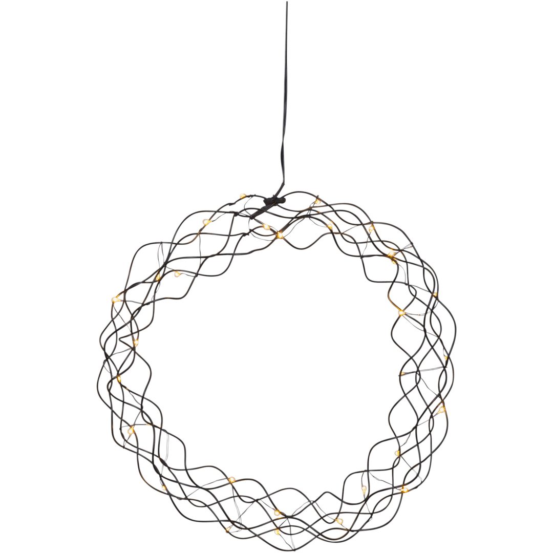 Hängande dekoration Curly Svart Star Trading 30 cm – bild 2