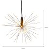 Hängande dekoration Firework Svart Star Trading – miniatyr 3