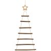 Hängande julgranar med toppstjärnor 2 st naturlig gren vidaXL 42 x 90 cm – miniatyr 4