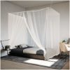 Hängande myggnät 156 mesh vit vidaXL 220 x 120 x 150 cm – miniatyr 3