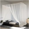 Hängande myggnät 156 mesh vit vidaXL 220 x 120 x 150 cm – miniatyr 1