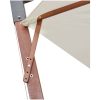Hängande parasoll 350 cm trästång vit vidaXL 3.5 x 2.9 m – miniatyr 6