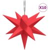 Hängande stjärna 10 LEDs röd 10 cm vidaXL – miniatyr 2