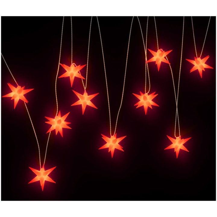 Hängande stjärna 10 LEDs röd 10 cm vidaXL – bild 4