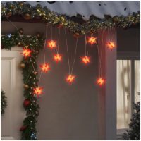 Hängande stjärna 10 LEDs röd 10 cm vidaXL