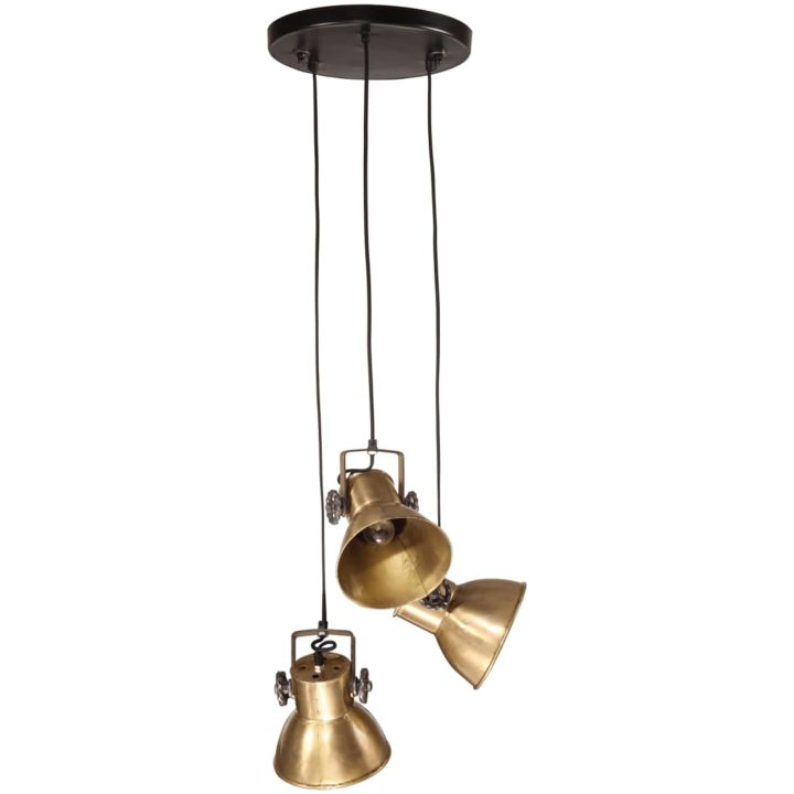 Hänglampa 25 W antik mässing 30x30x100 cm E27 vidaXL – bild 3