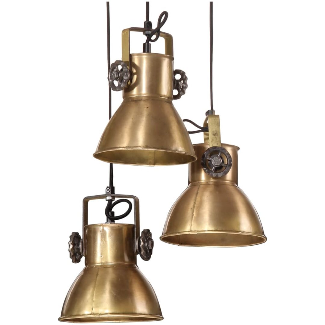 Hänglampa 25 W antik mässing 30x30x100 cm E27 vidaXL – bild 7