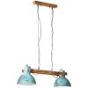 Hänglampa 25 W nött blå 85x28x109 cm E27 vidaXL – miniatyr 2