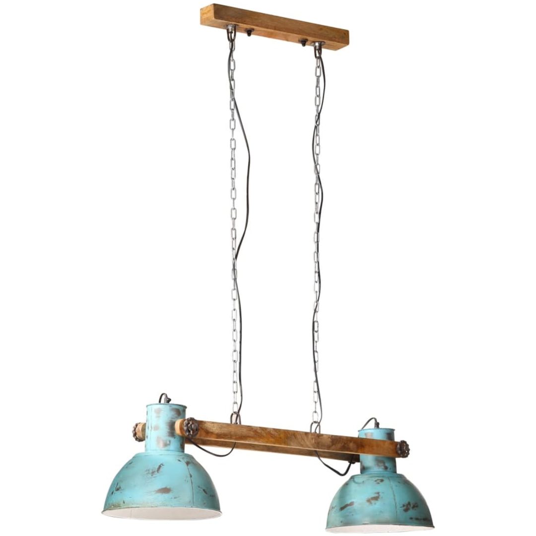 Hänglampa 25 W nött blå 85x28x109 cm E27 vidaXL – bild 2