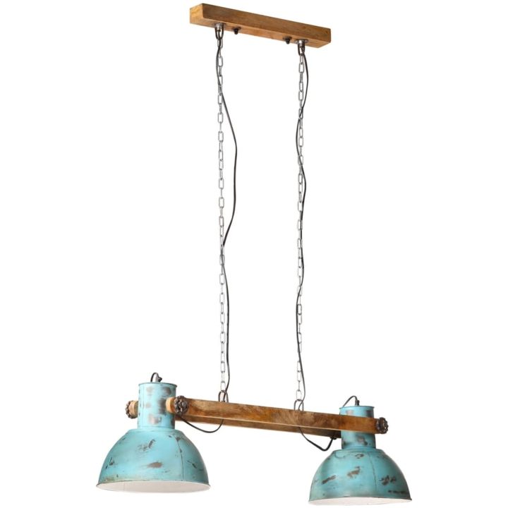 Hänglampa 25 W nött blå 85x28x109 cm E27 vidaXL – bild 2