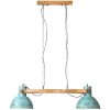 Hänglampa 25 W nött blå 85x28x109 cm E27 vidaXL – miniatyr 3