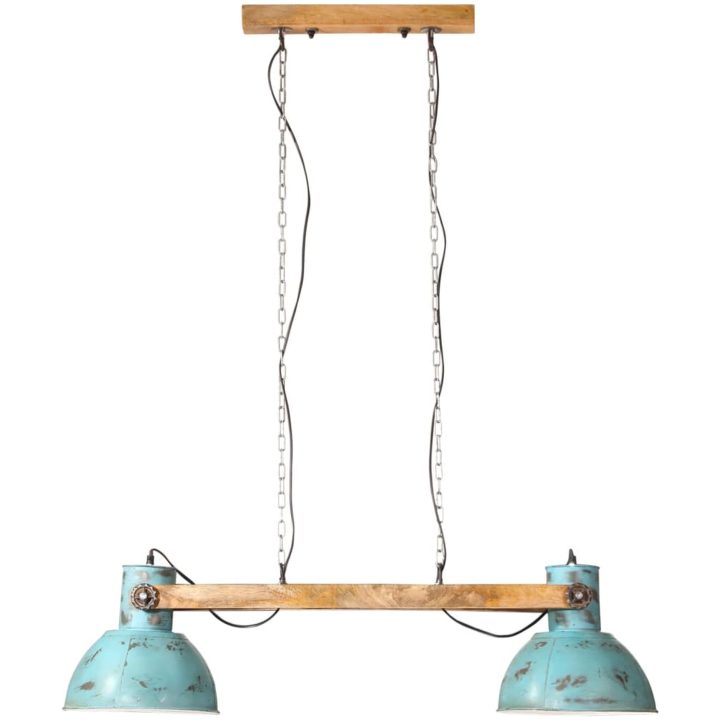 Hänglampa 25 W nött blå 85x28x109 cm E27 vidaXL – bild 3