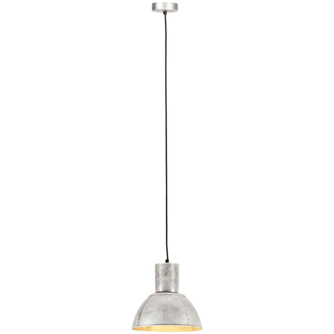 Hänglampa 25 W silver rund E27 vidaXL ⌀28.5 cm – bild 4