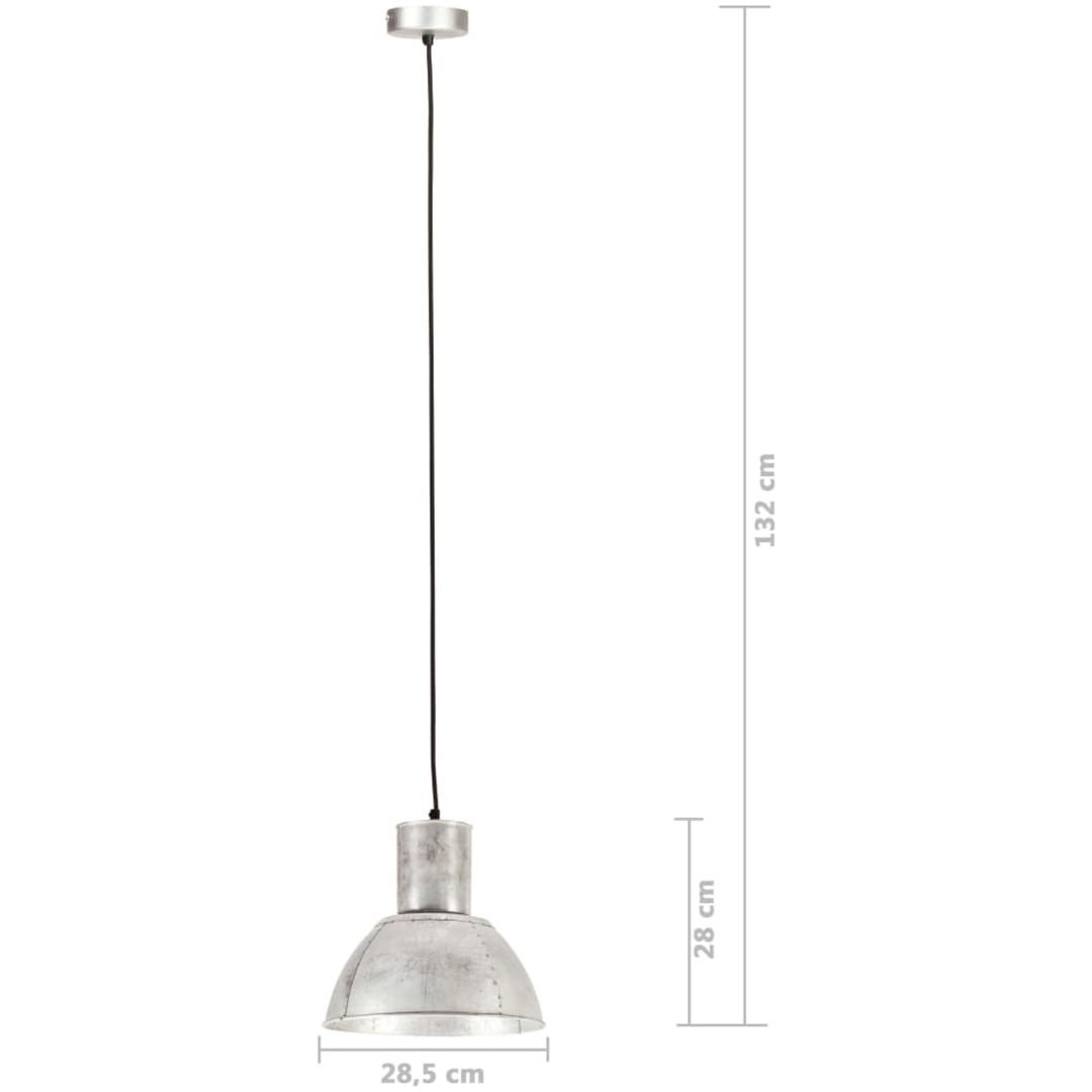 Hänglampa 25 W silver rund E27 vidaXL ⌀28.5 cm – bild 9