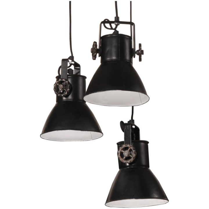 Hänglampa 25 W svart 30x30x100 cm E27 vidaXL – bild 7