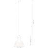 Hänglampa 25 W vit rund 28,5 cm E27 vidaXL ⌀28.5 cm – miniatyr 9