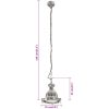 Hänglampa 25x25x136 cm aluminium vidaXL 25 x 25 x 136 cm – miniatyr 9