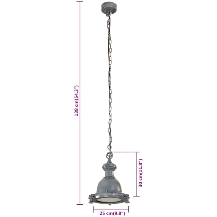 Hänglampa 25x25x138 cm aluminium vidaXL 25 x 25 x 138 cm – bild 9