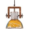 Hänglampa industriell 25 W flerfärgad rund E27 vidaXL ⌀19 cm – miniatyr 2