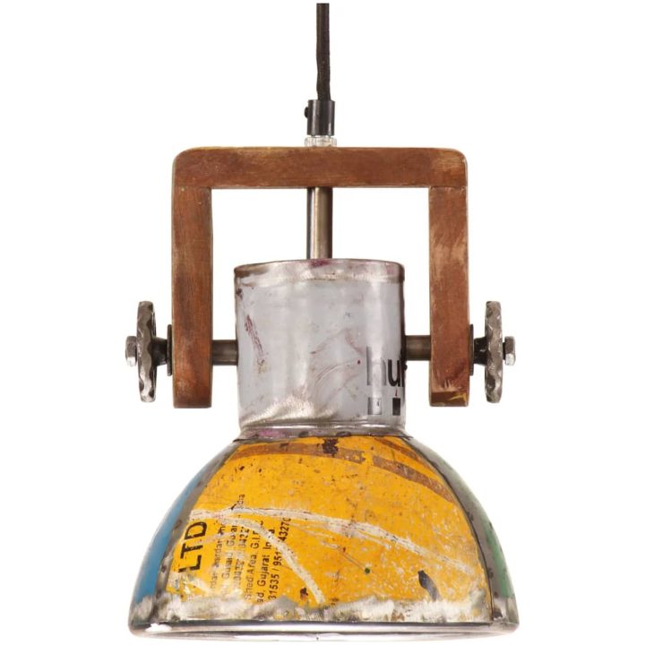 Hänglampa industriell 25 W flerfärgad rund E27 vidaXL ⌀19 cm – bild 2