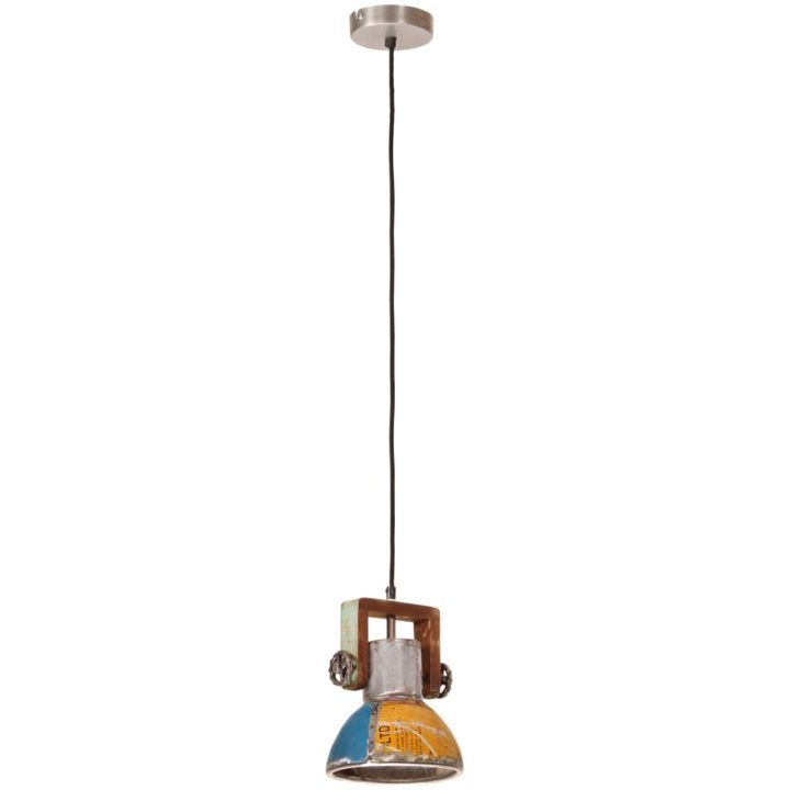 Hänglampa industriell 25 W flerfärgad rund E27 vidaXL ⌀19 cm – bild 4