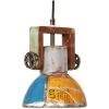 Hänglampa industriell 25 W flerfärgad rund E27 vidaXL ⌀19 cm – miniatyr 1