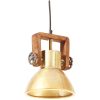 Hänglampa industriell 25 W mässing rund 19 cm E27 vidaXL ⌀19 cm – miniatyr 2