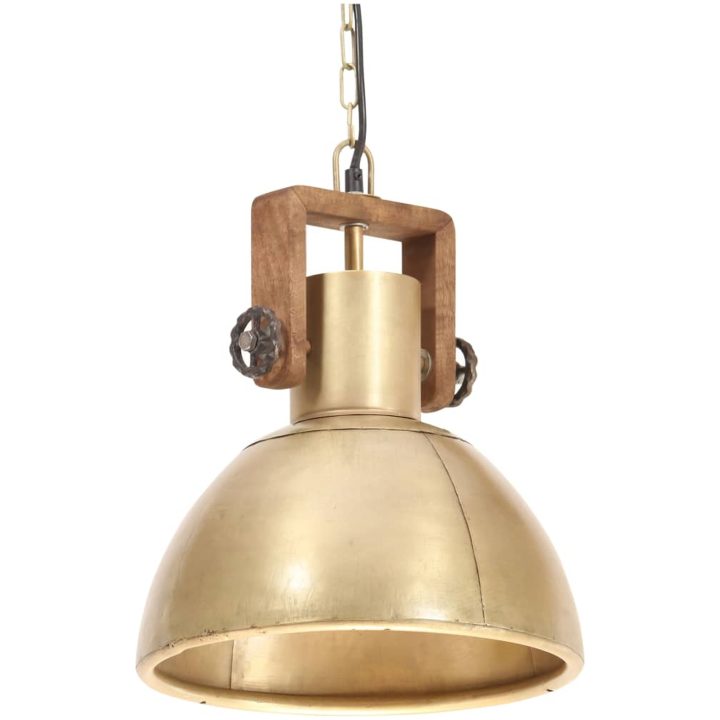 Hänglampa industriell 25 W mässing rund E27 vidaXL ⌀30 cm – bild 2