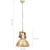 Hänglampa industriell 25 W mässing rund E27 vidaXL ⌀30 cm – miniatyr 11