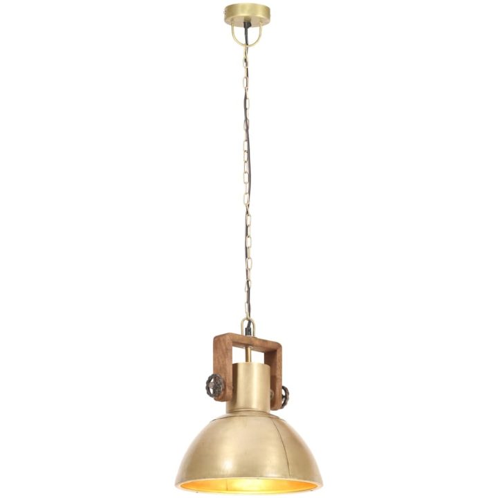 Hänglampa industriell 25 W mässing rund E27 vidaXL ⌀30 cm – bild 3