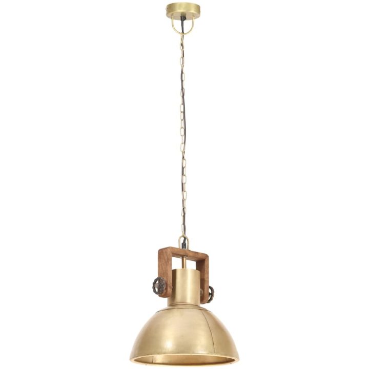 Hänglampa industriell 25 W mässing rund E27 vidaXL ⌀30 cm – bild 4