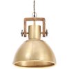 Hänglampa industriell 25 W mässing rund E27 vidaXL ⌀30 cm – miniatyr 5
