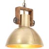 Hänglampa industriell 25 W mässing rund E27 vidaXL ⌀30 cm – miniatyr 1