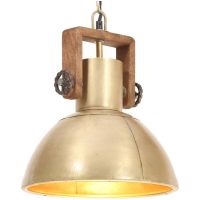 Hänglampa industriell 25 W mässing rund E27 vidaXL