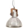 Hänglampa industriell 25 W silver rund 30 cm E27 vidaXL ⌀30 cm – miniatyr 2