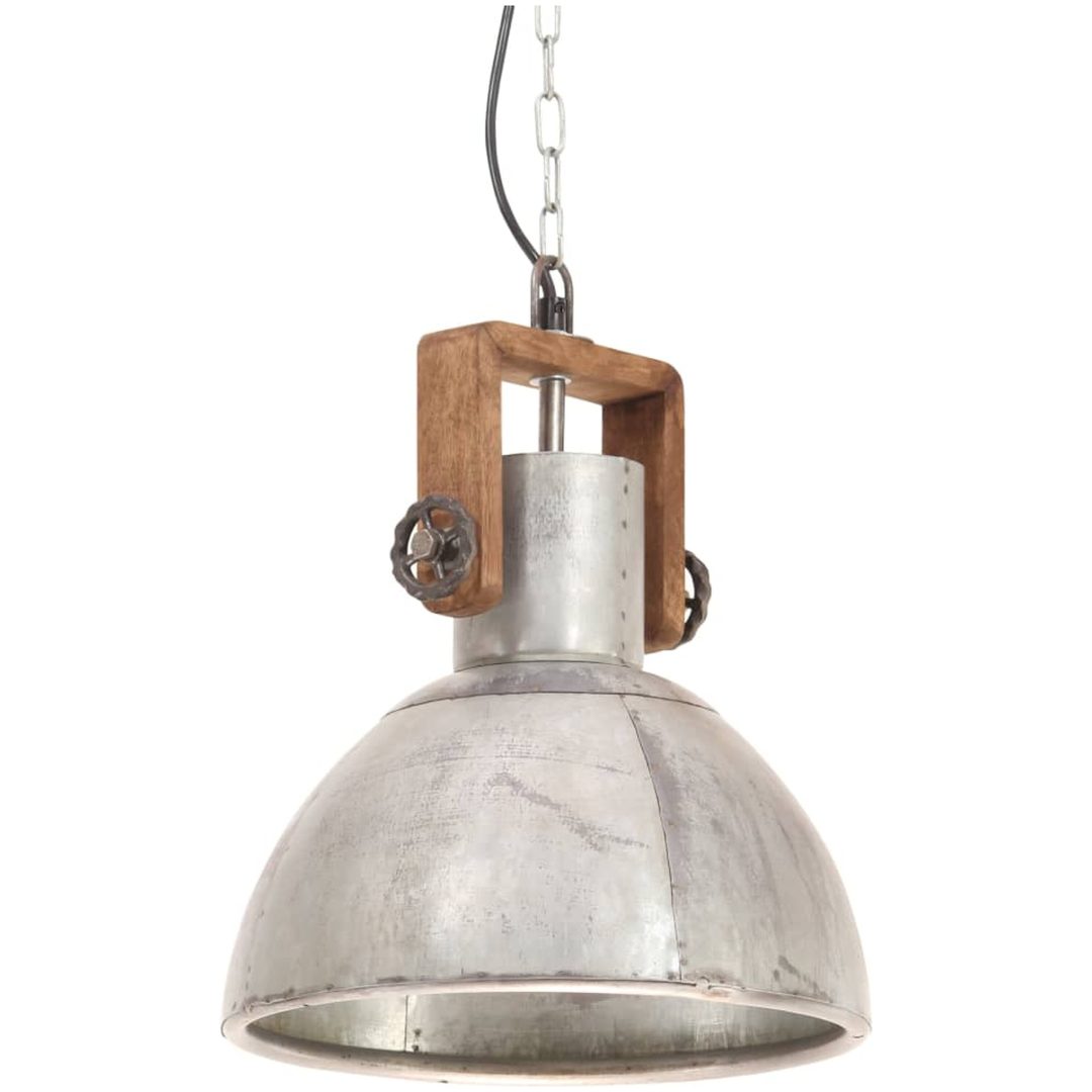 Hänglampa industriell 25 W silver rund 30 cm E27 vidaXL ⌀30 cm – bild 2