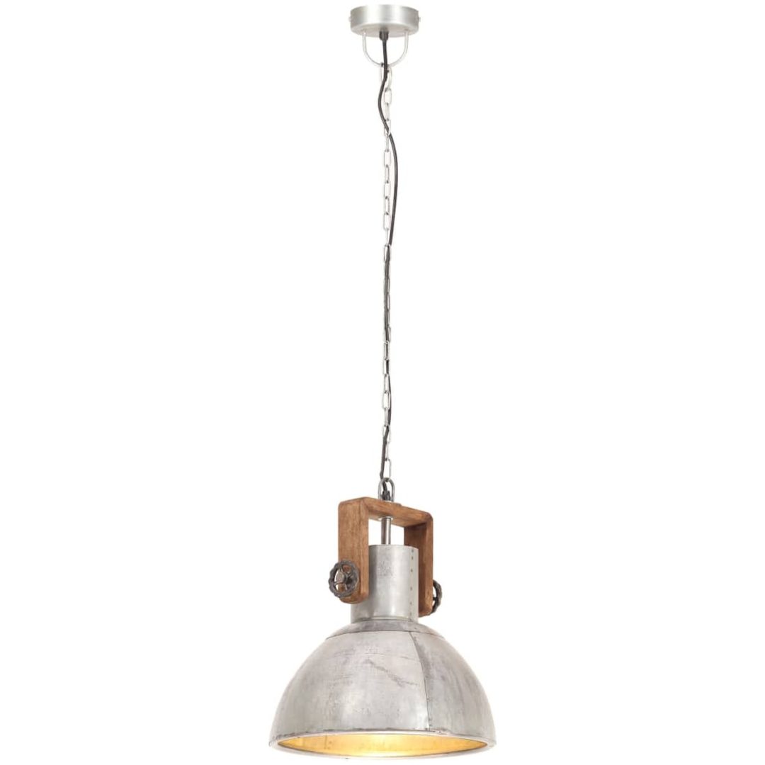 Hänglampa industriell 25 W silver rund 30 cm E27 vidaXL ⌀30 cm – bild 3
