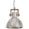 Hänglampa industriell 25 W silver rund 30 cm E27 vidaXL ⌀30 cm – miniatyr 5