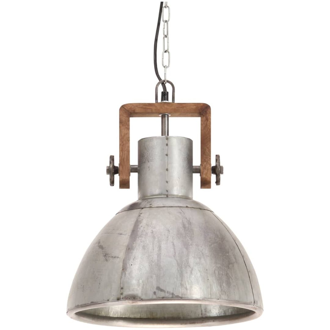Hänglampa industriell 25 W silver rund 30 cm E27 vidaXL ⌀30 cm – bild 5