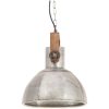 Hänglampa industriell 25 W silver rund 30 cm E27 vidaXL ⌀30 cm – miniatyr 6