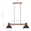 Hänglampa industriell 25 W svart 109 cm E27 vidaXL – miniatyr 11