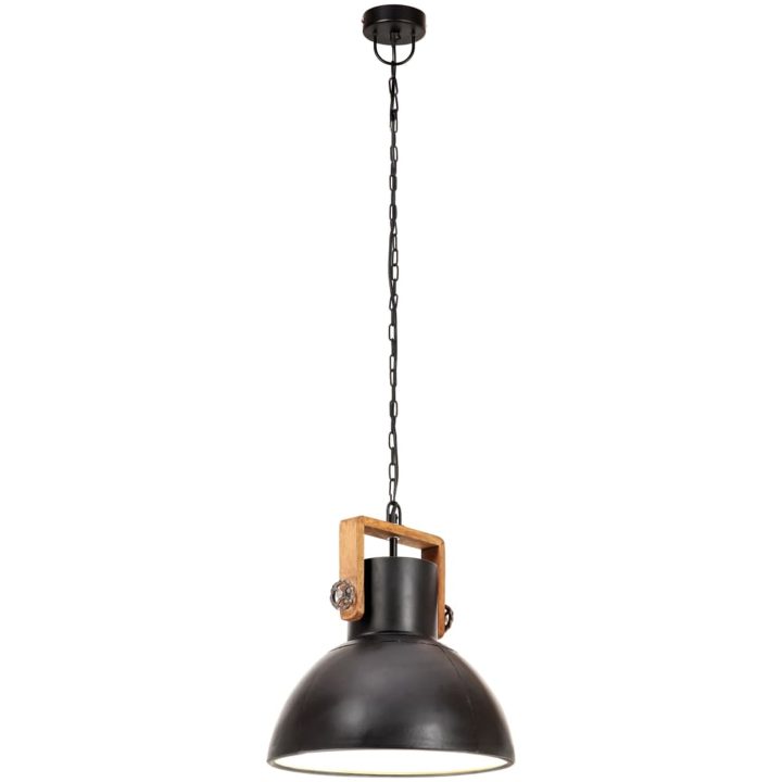 Hänglampa industriell 25 W svart rund 30 cm E27 vidaXL ⌀30 cm – bild 5