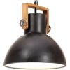 Hänglampa industriell 25 W svart rund 30 cm E27 vidaXL ⌀30 cm – miniatyr 1